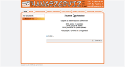 Desktop Screenshot of hangszerviz.hu